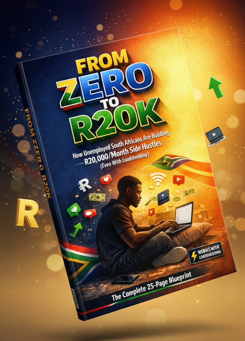 FROM ZERO TO R20K EBOOK: How Unemployed South Africans Are Building R20,000/Month Side Hustles